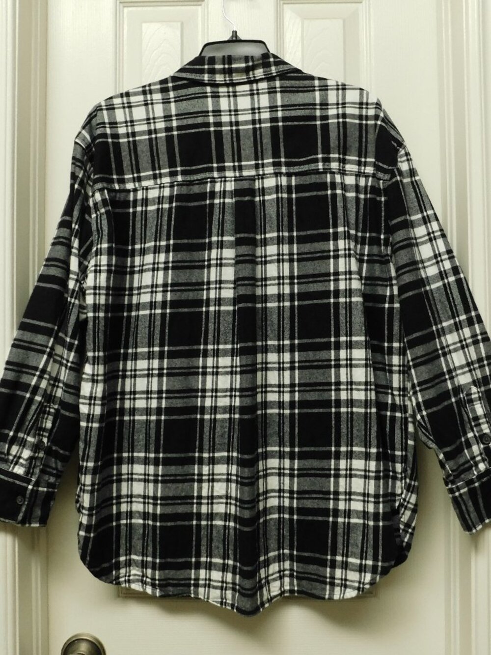 UNIVERSAL THREAD Womens Plaid Flannel Button Up Shirt Jacket Oversized Large